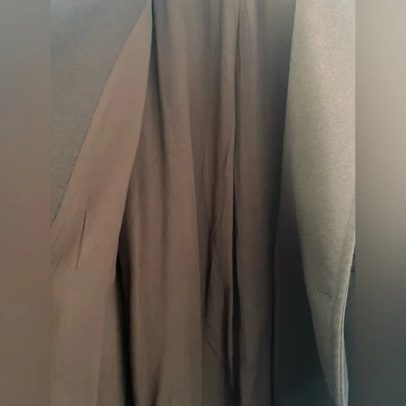 We Wore what Chocolate Brown Oversized Dropped Shoulder Faux Wool Jacket Coat - Picture 9 of 10